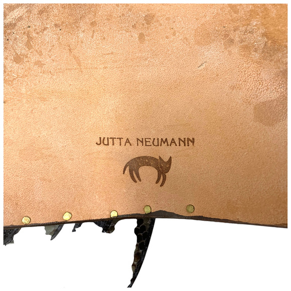 Jutta Neumann New York Helios Sandals Sz 11 Snake Print Leather Handmade Artisan main image 5